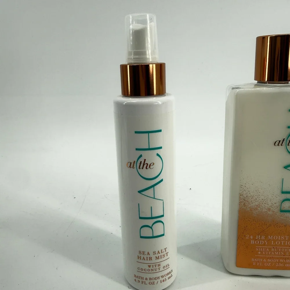 Bath & Body Works Lotion & Hair Mist Women OS White At The Beach Set - Picture 3 of 15